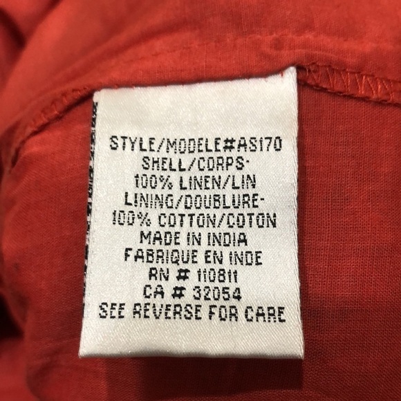 Anthropologie Yoana Baraschi Skirt Size 0 Burnt Orange Floral Embroiderd - Picture 9 of 10